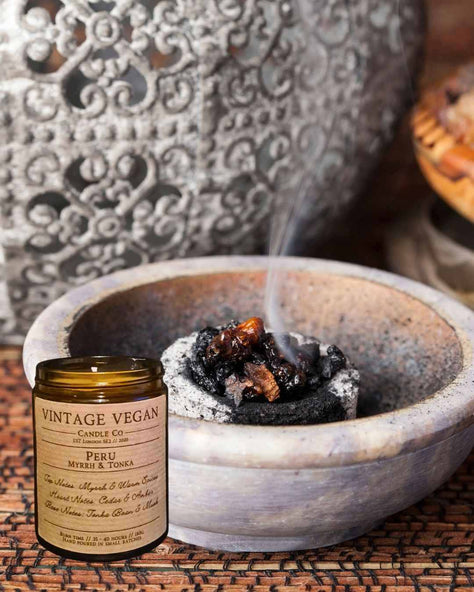 Peru Myrrh & Tonka Soy Wax Candle 180ml