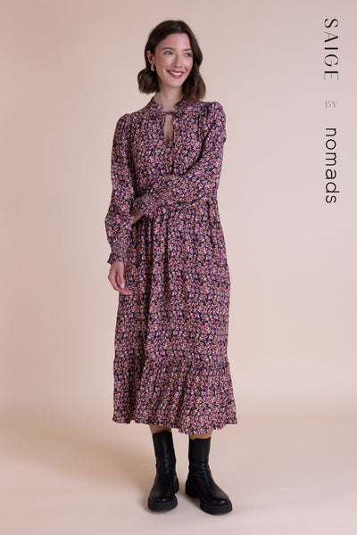 Crepe Midi Dress