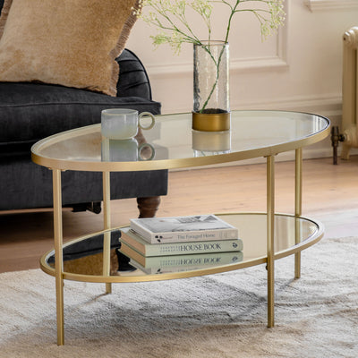 Hulme Champagne Oval Coffee Table