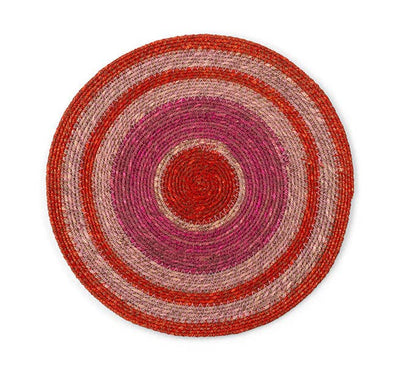 Seagrass Placemat - Guardsman Red / Venetian Pink