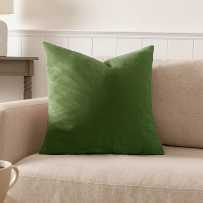 Sunny Velvet Cushion Olive