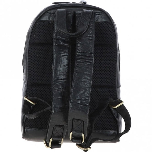 Ashwood Unisex Leather Backpack Black – White Lotus Living