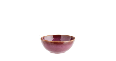 Stoneware Snack Bowl Plum