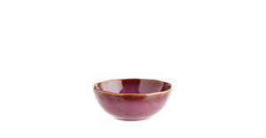 Stoneware Snack Bowl Plum