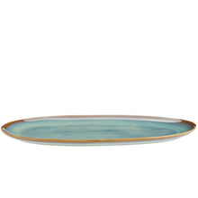 Oval Stoneware Dish Green