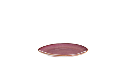 Stoneware Cake Plate Plum