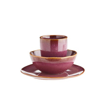 Stoneware Snack Bowl Plum