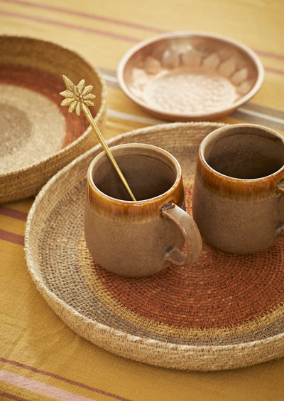 Stoneware mug Brown
