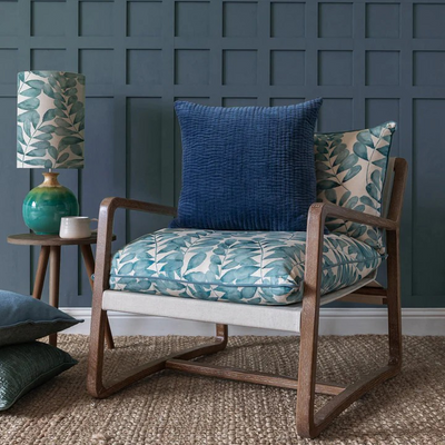 Hazel Velvet Cushion Bluebelle