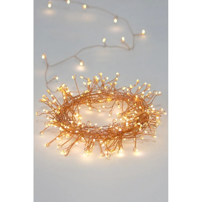 Cluster 7.5m Mains Lights Copper