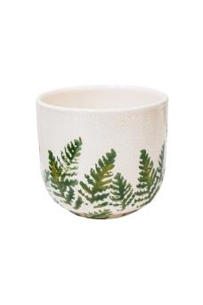 Veneto Printed Fern Planter H16cm D17cm