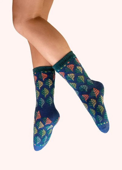 Leaves Cosy Socks