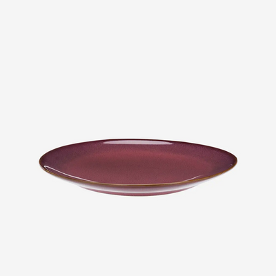 Stoneware Lunch Plate Plum