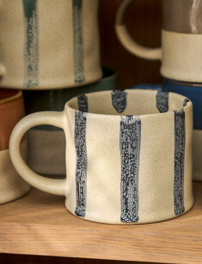 Woolstone Striped Mug Ink