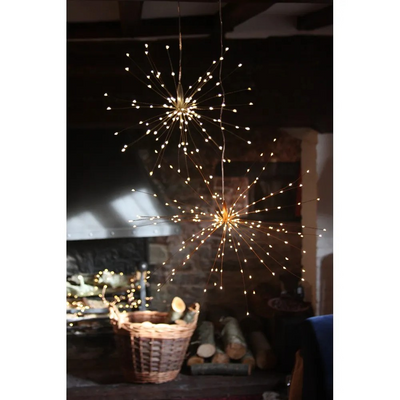 Hanging Starburst 50cm Copper Light