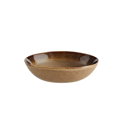 Stoneware deep plate/Bowl Brown