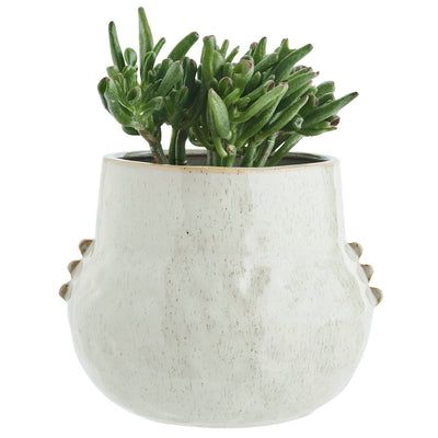 Stoneware Planter Off White Large