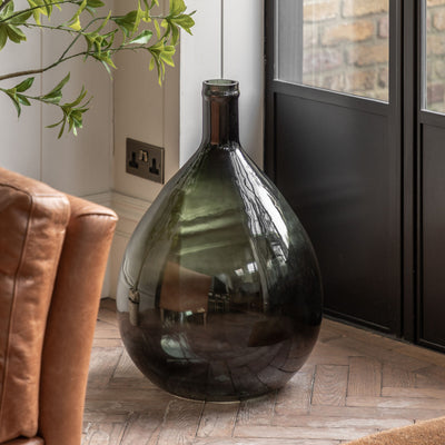 Rousay Giant Glass Bottle Olive