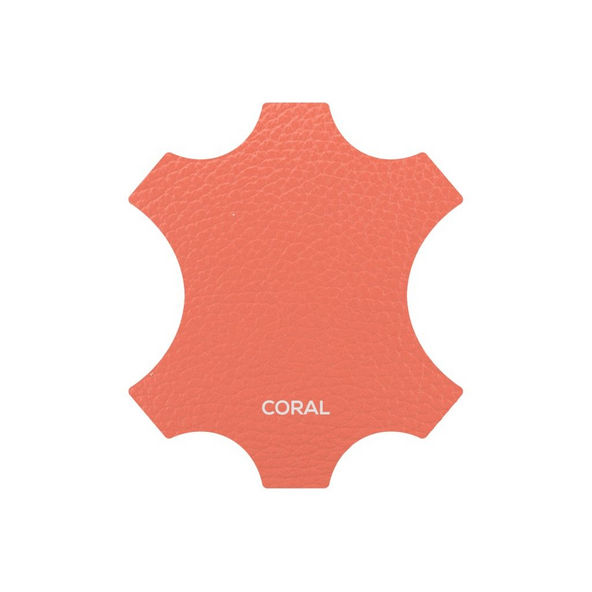 Plain Leather Shopper Coral