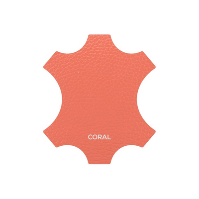 Plain Leather Shopper Coral