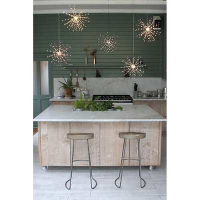 Hanging Starburst 50cm Silver Lights