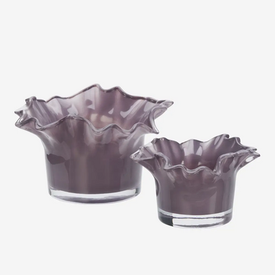 Glass votives Purple Large