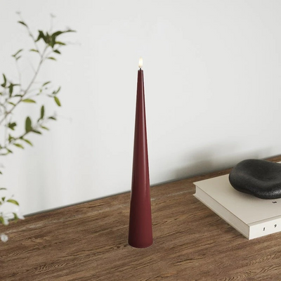 Cone light d 5 x h 38 cm Bordeaux