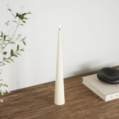 Cone light d 5 x h 38 cm Cream