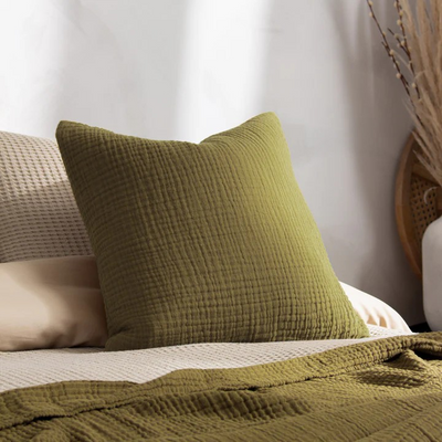 LARK CUSHION KHAKI 45X45