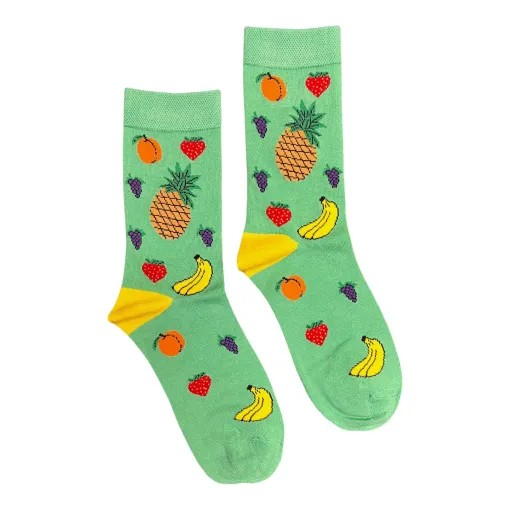 Green Fantastic Fruit Bamboo Socks