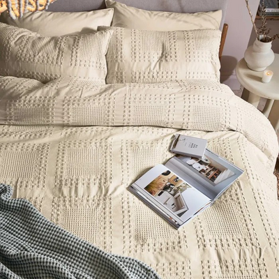 Maeve Duvet Cover Set Canvas Cream