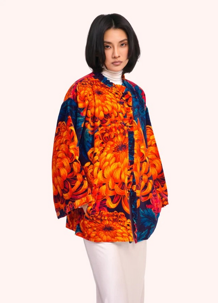 Crysanthemum Velvet Jacket