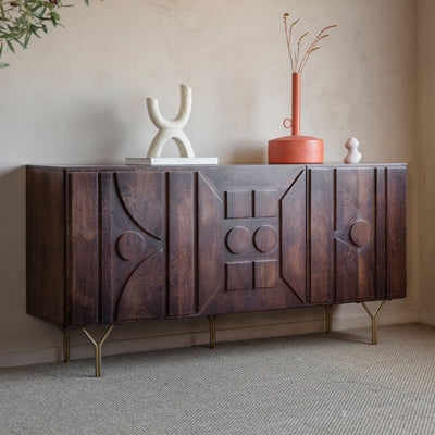 Stoneton 3 Door Sidetable