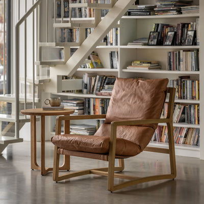 Buckland Vintage Brown Leather Armchair