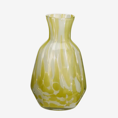 Yellow Coloured Glass Vase/Jug