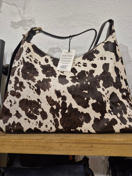 Harion Leather Shoulder Bag Brown