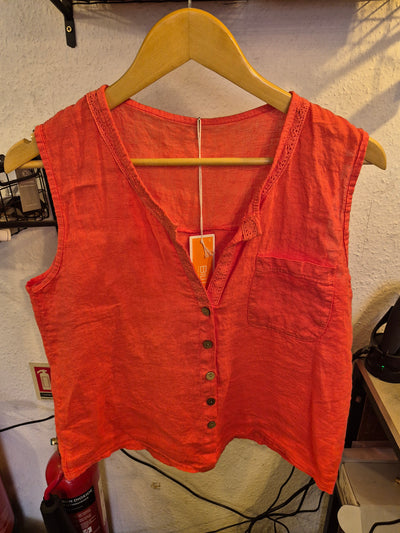 Billi Waistcoat Coral