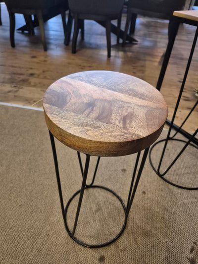 Ravi Round Iron Side table Small