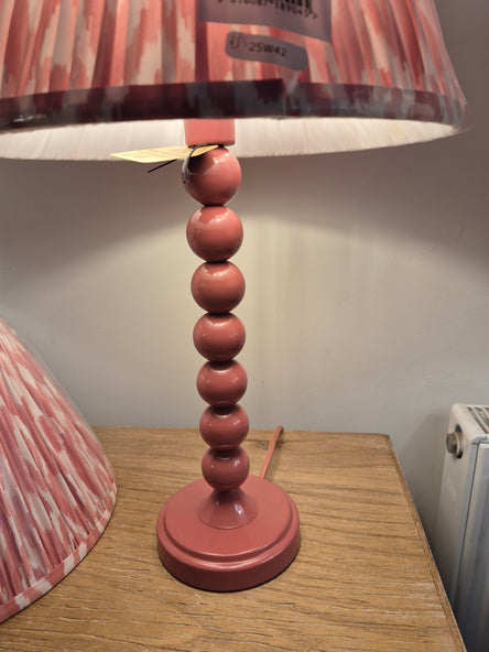 Higgledy Table Lamp Base Gloss Pink Clay Paint