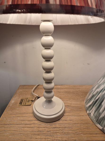 Higgledy Table Lamp Base Gloss Almond White Paint