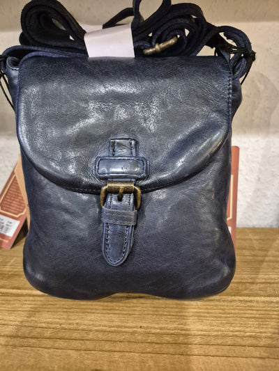 Darcy Luxury Leather Handbag Navy