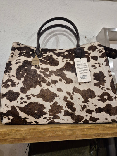 Harion Leather Handbag Brown