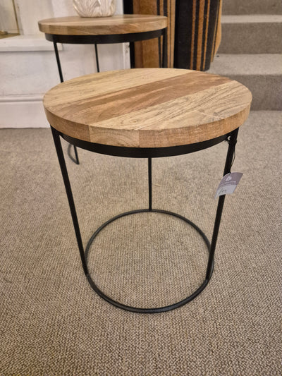 Ravi Round Iron Stool Small
