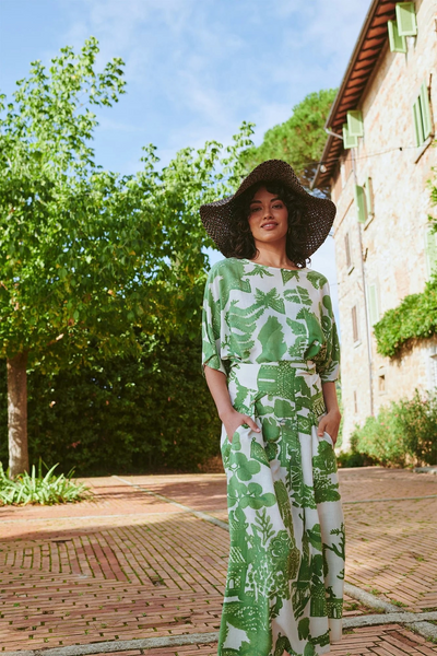 Giant Willow Green Obi Dress