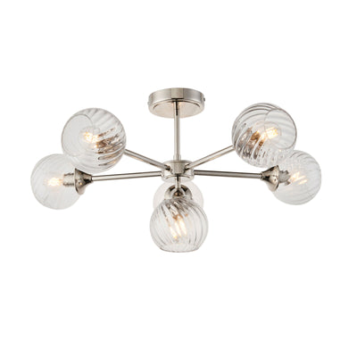 Alcombe Ceiling Light Nickel