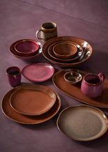 Stoneware Snack Bowl Plum