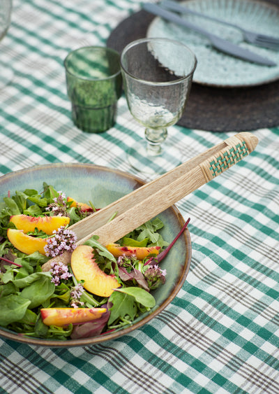 Stoneware Serving Bowl Green