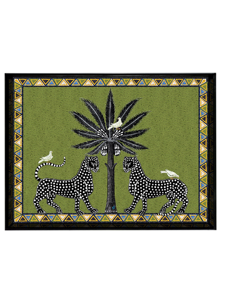 Ortigia TRAY MOSAICO GREEN LARGE