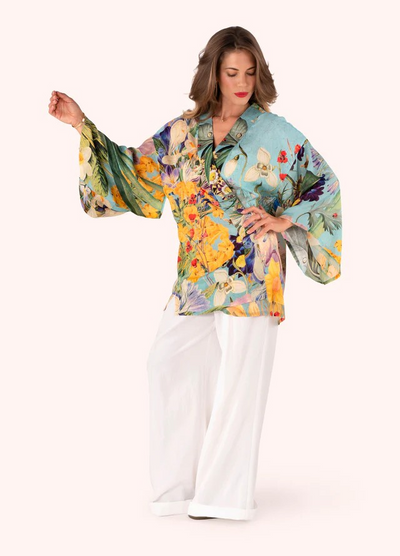 Spring Flora Short  Kimono Jacket