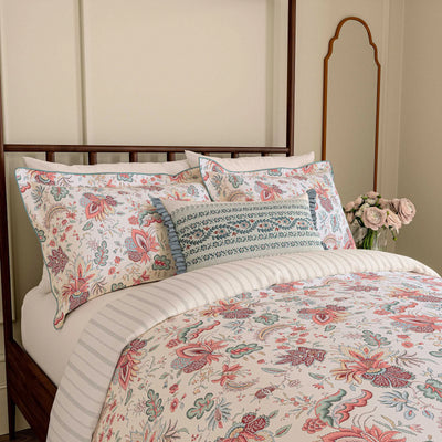 V&A Chintz Reverie Bedding in Red/Teal